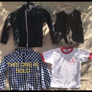 Bundle of three little boys 4T Tops
